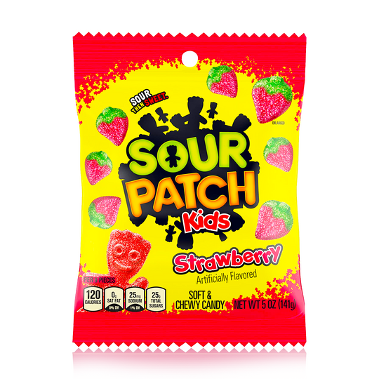 Sour Patch Kids Strawberry Peg Bag 141g