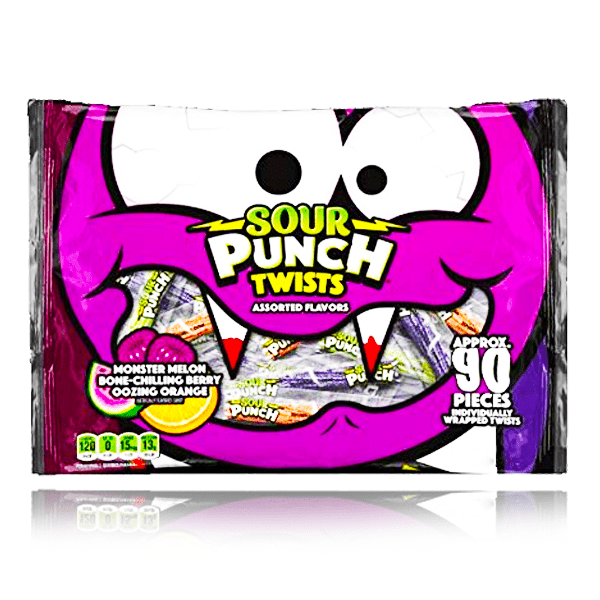 Sour Punch Twists Assorted Flavours 90 Pieces 340g