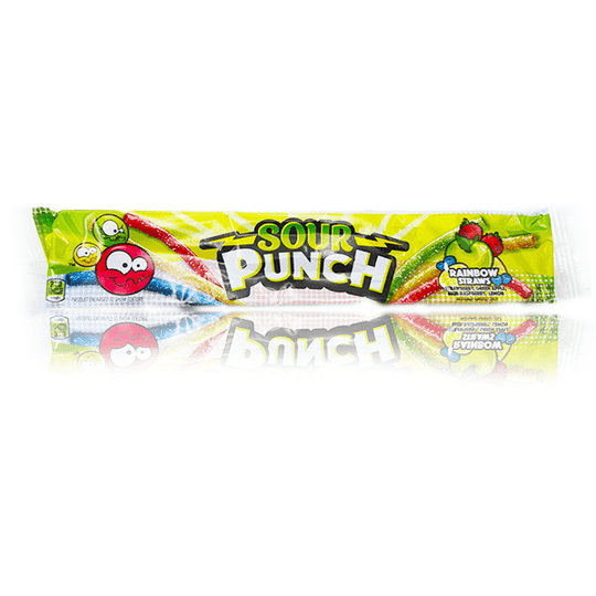 Sour Punch Rainbow Straws 57g
