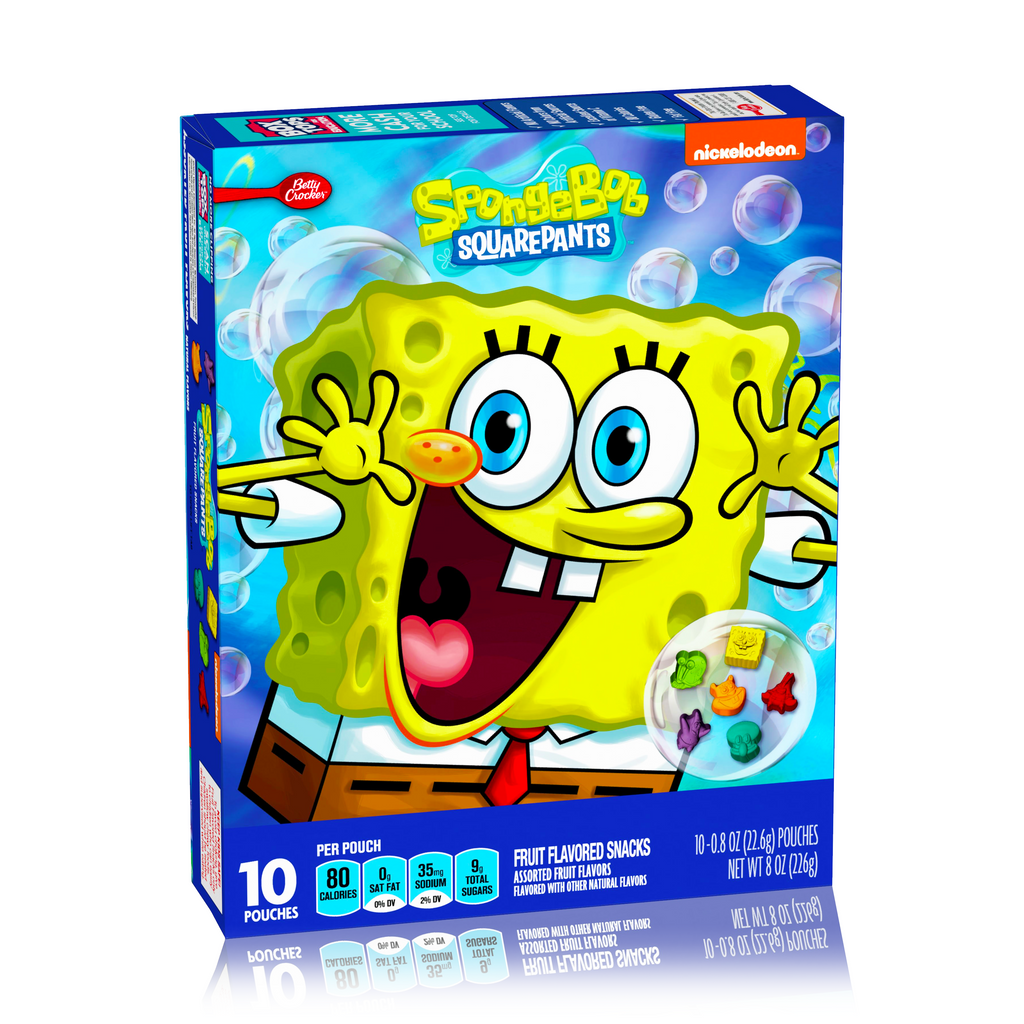 Betty Crocker Fruit Flavored Snacks SpongeBob