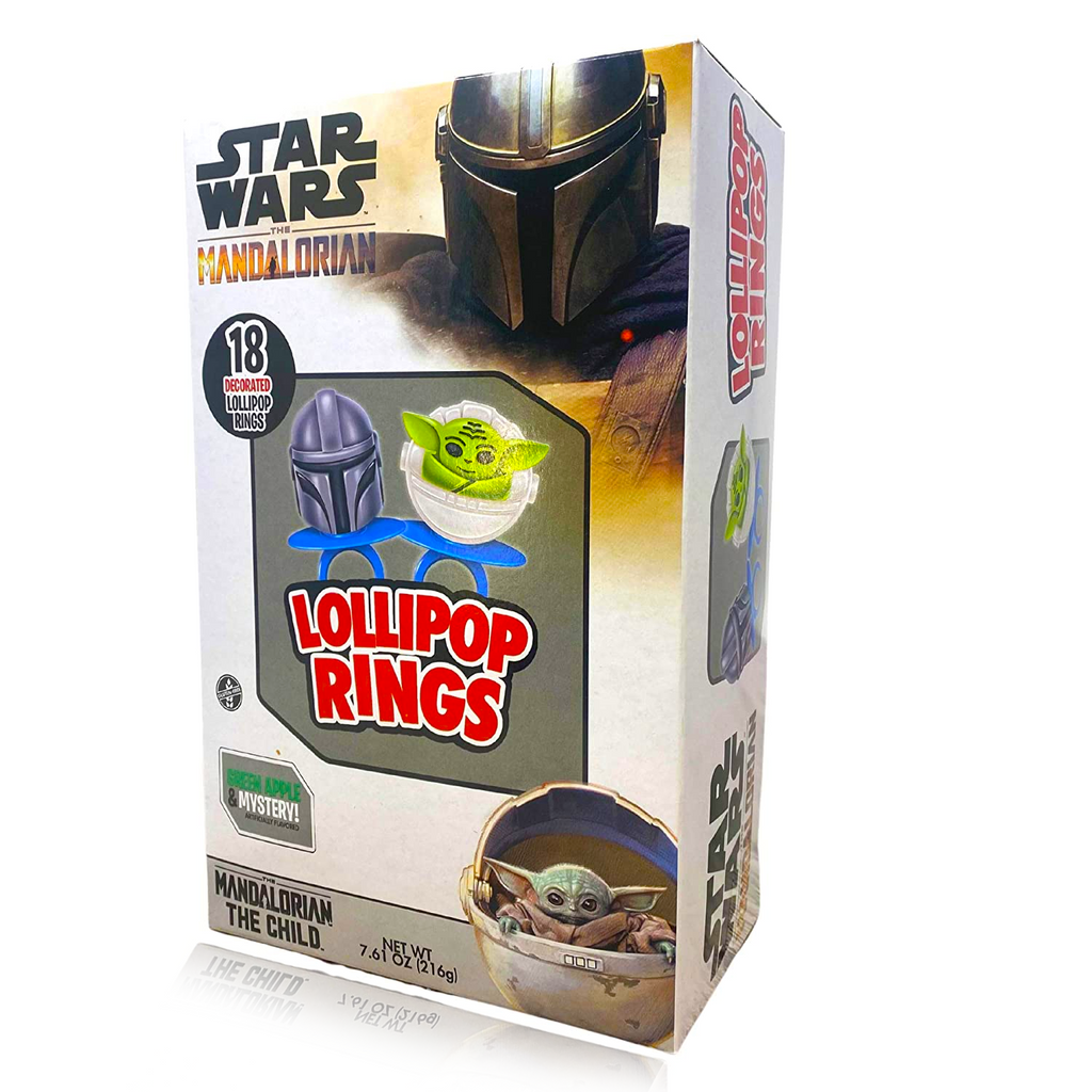 Star Wars Mandalorian Lollipop Rings 18 Count Limited Edition 216g