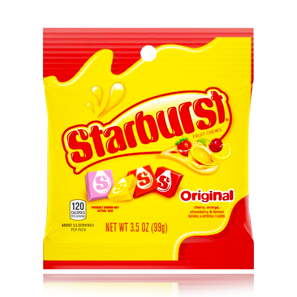 Starburst Gummies Original Peg Bag 99g