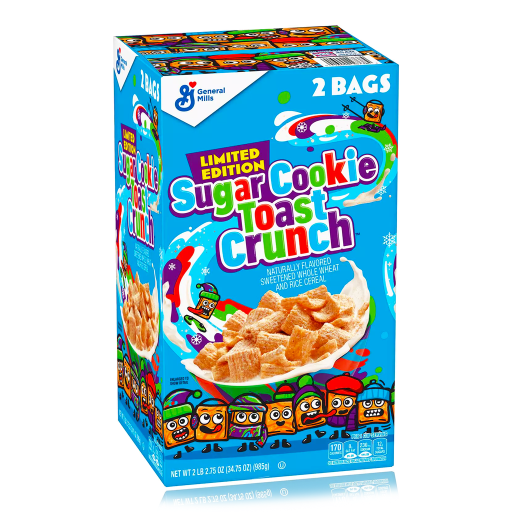 Sugar Cookie Toast Crunch Cereal 2 Bags Xl 985g