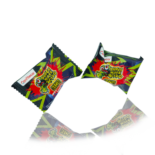 Super Hiper Acido Neon Liquid Centre Balls Assorted Flavours