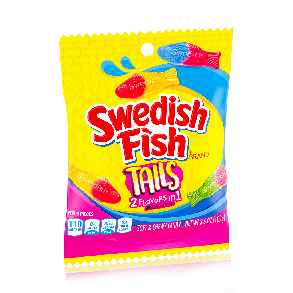 Swedish Fish Tails 2 In 1 Flavors 102g