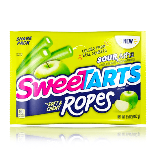 Sweettarts Sour Apple Ropes Share Size 99g
