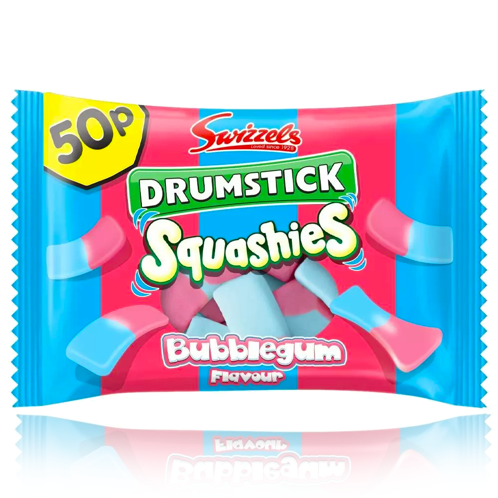 Swizzels Drumstick Squashies Bubble Gum Flavour 45g