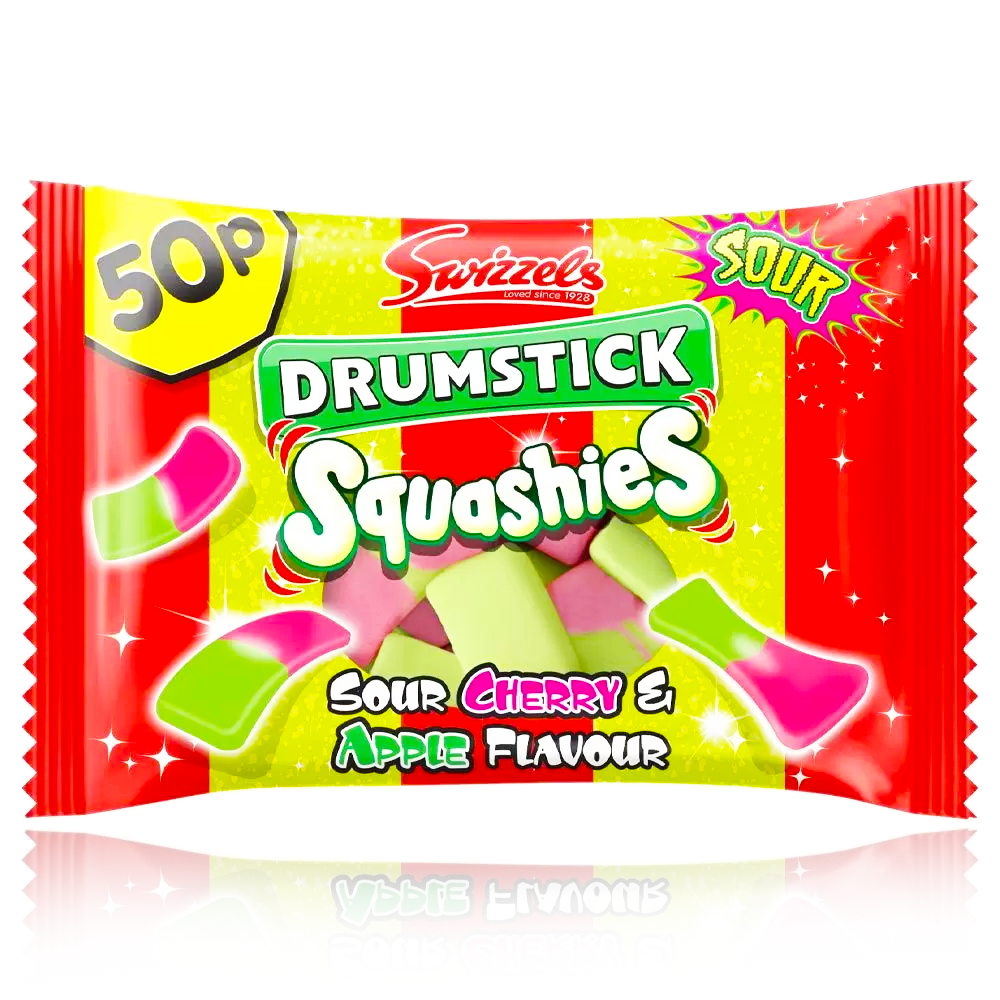 Swizzels Drumstick Squashies Sour Cherry & Apple Flavour 45g