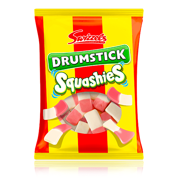 Swizzels Drumstick Squashies Original Raspberry & Milk Flavour 160g