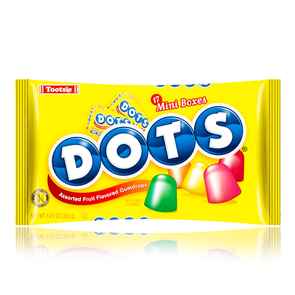 Tootsie Dots Mini Boxes Gum Drops Bag 382g