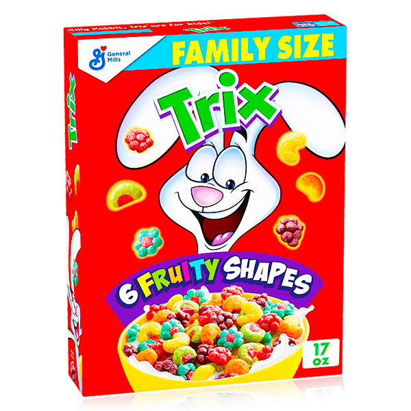 Trix 6 Fruity Shapes Cereal Family Size 481g