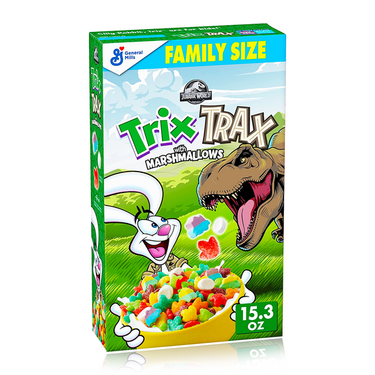 Trix Trax With Marshmallows Fruit Flavoured Cereal Family Size 473g