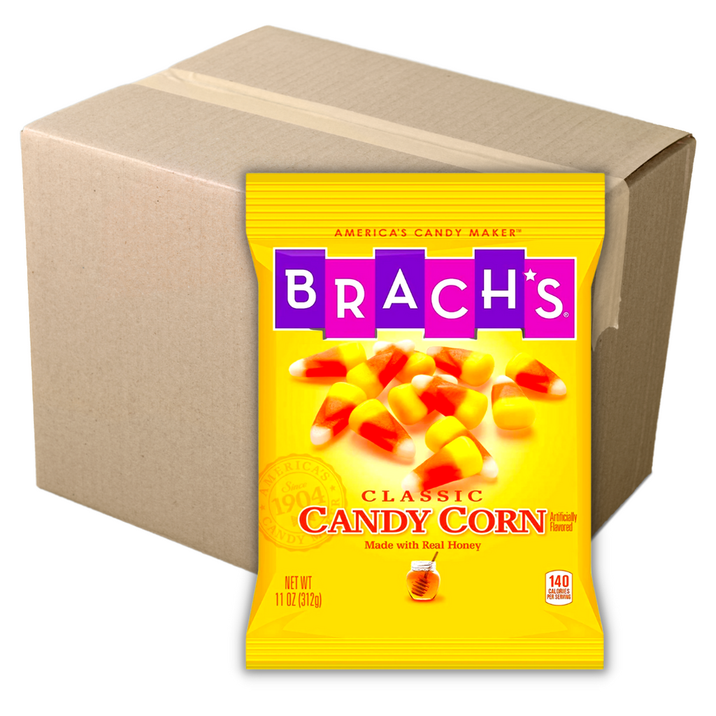Brach's Classic Candy Corn Large Bag 12 Pack Box - Dated