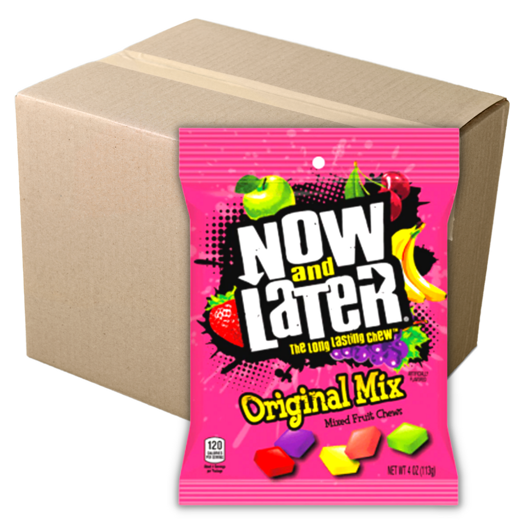 Now & Later Original Mix Peg Bag 12 Pack Box