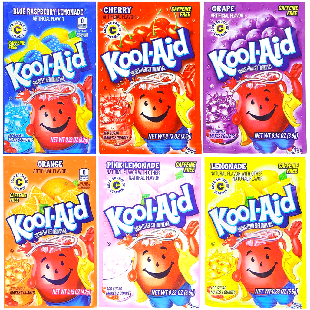 Kool-Aid Powder Satchets Assorted Flavours Single Sachets