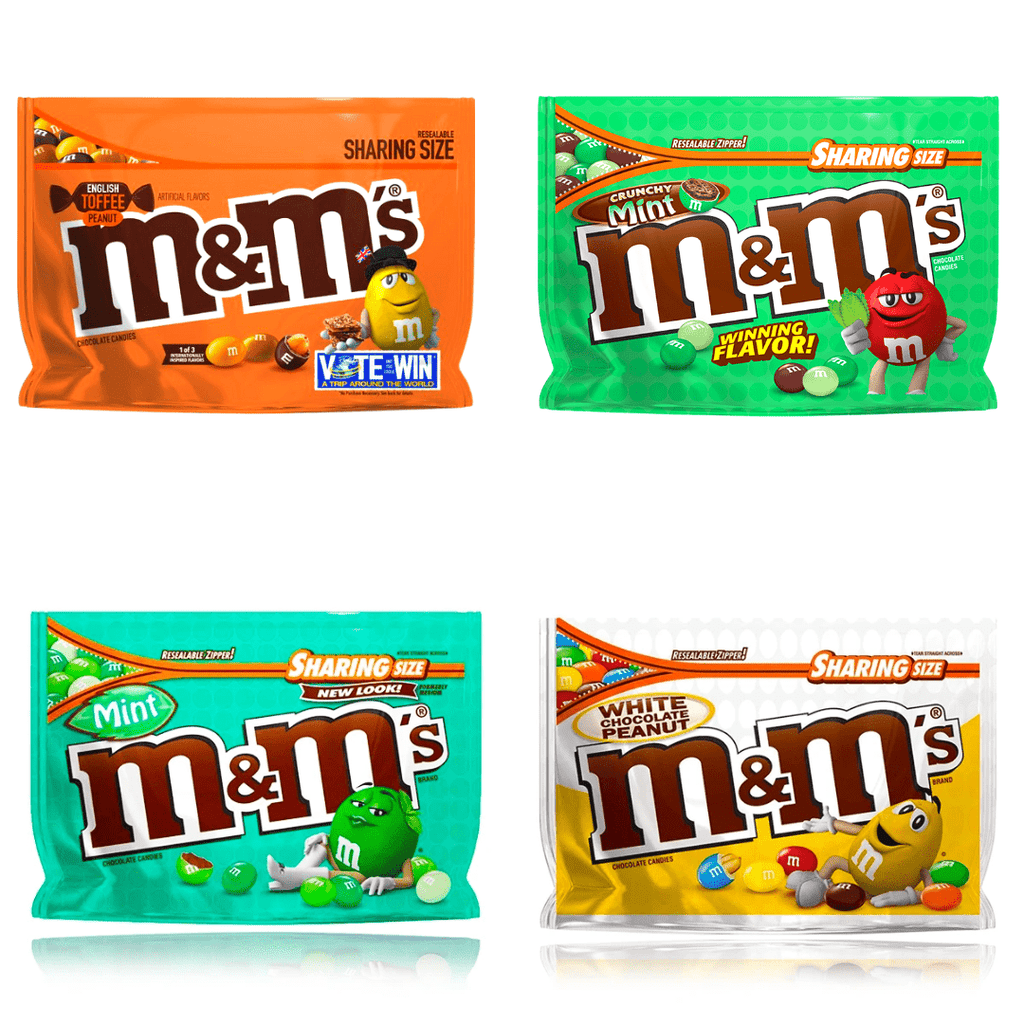 M&M's Sharing Size Bags Assorted Flavours