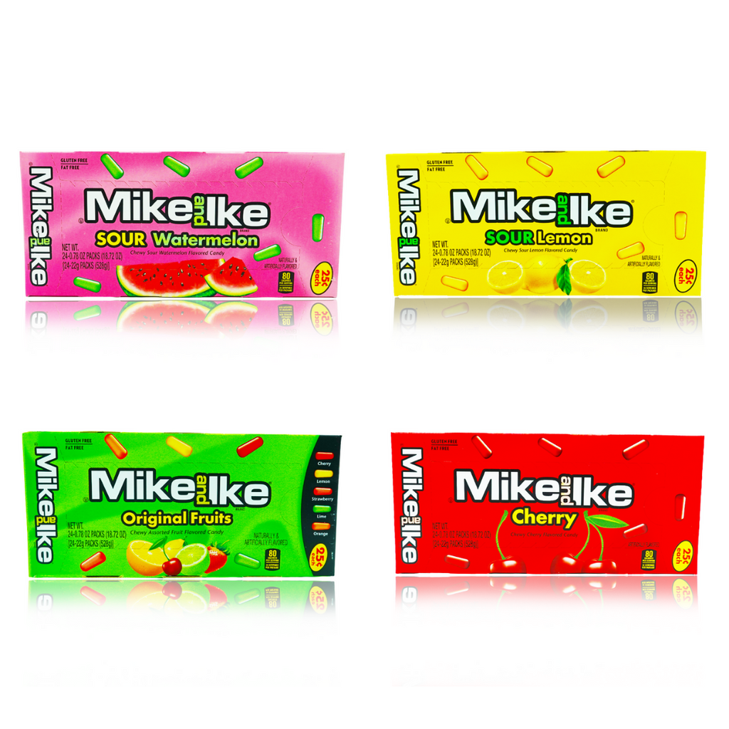 Mike & Ike Mini Boxes Assorted Flavours 24 x 22g Box - Dated