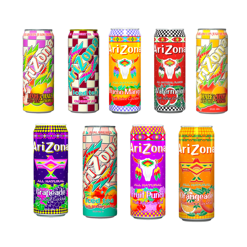 Arizona Iced Tea Assorted Flavours 680ml Can United Sweets