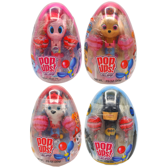 Popups Lollipop Eggs Assorted Range & Flavours