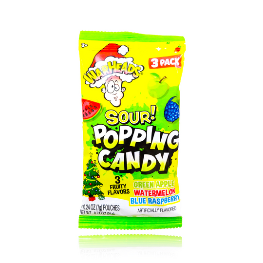 Warheads Sour Popping Candy 3PK 21g (BEST BEFORE: 01/2025)