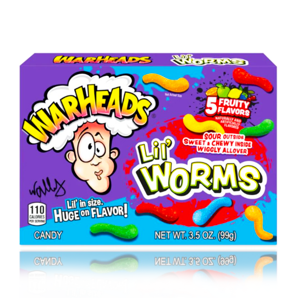 Warheads Lil' Worms Theatre Box 99g