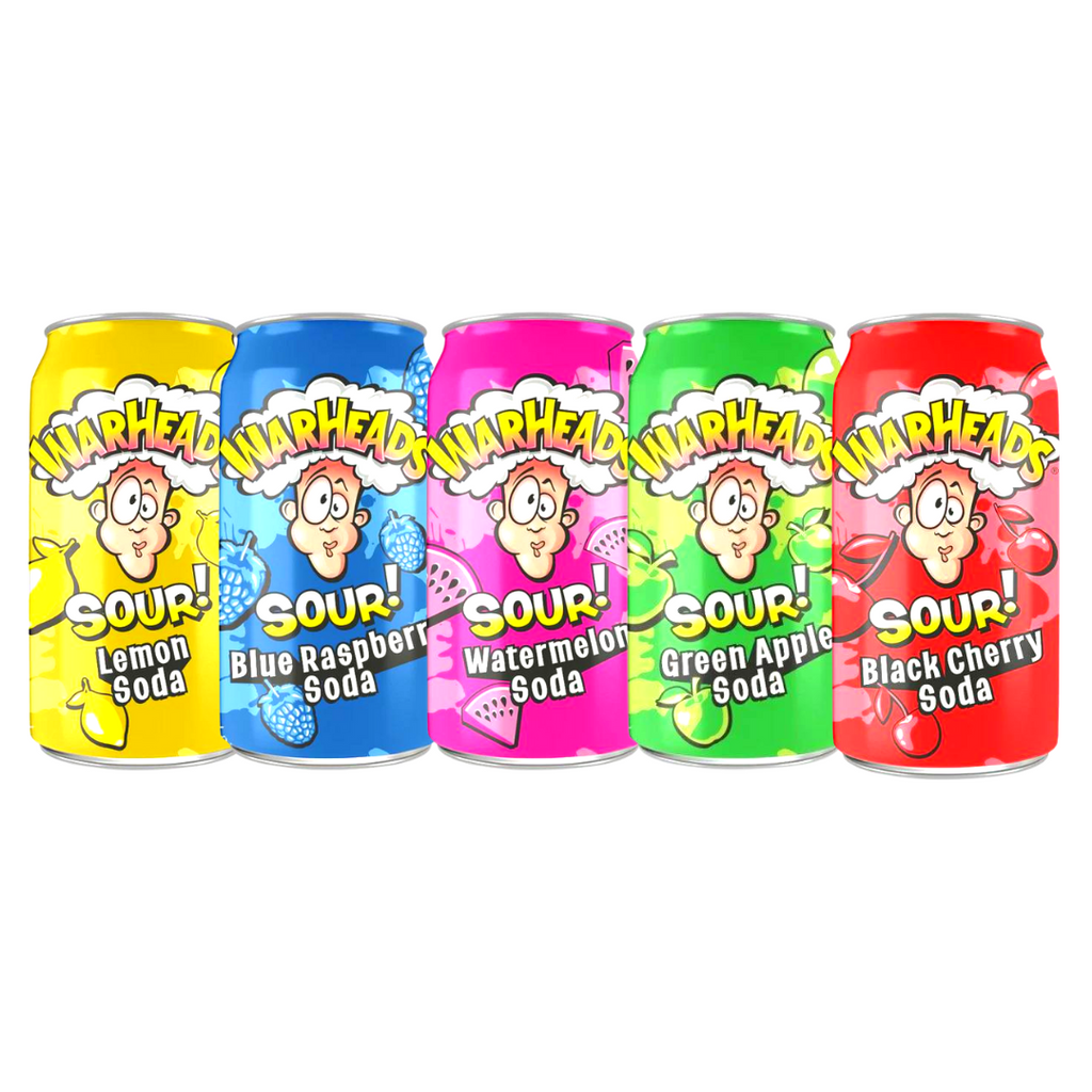Warheads Sour Drinks Assorted Flavours Cans