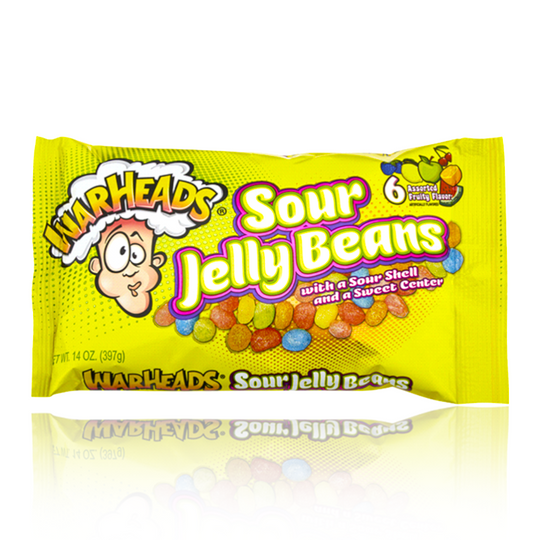 Warheads Sour Jellybeans Large Bag 397g