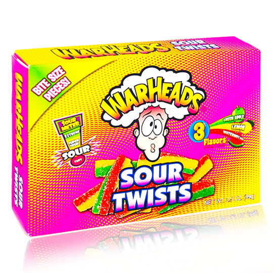 Warheads Sour Twists Theatre Box