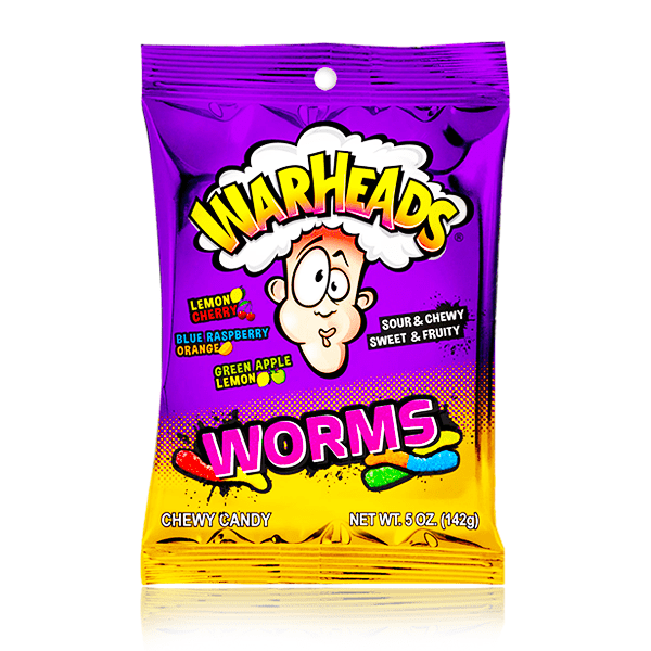 Warheads Worms 142g Peg Bag
