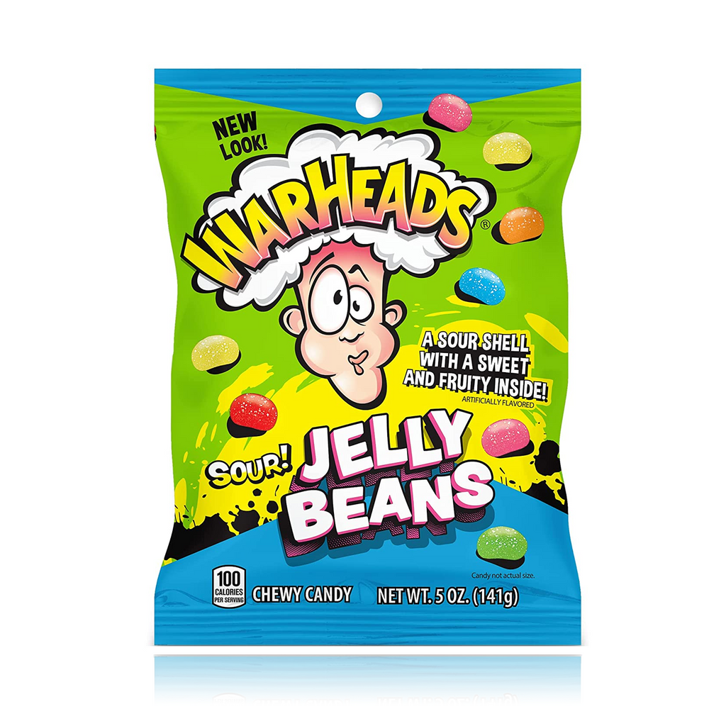 Warheads Sour Jellybeans Bag 142g