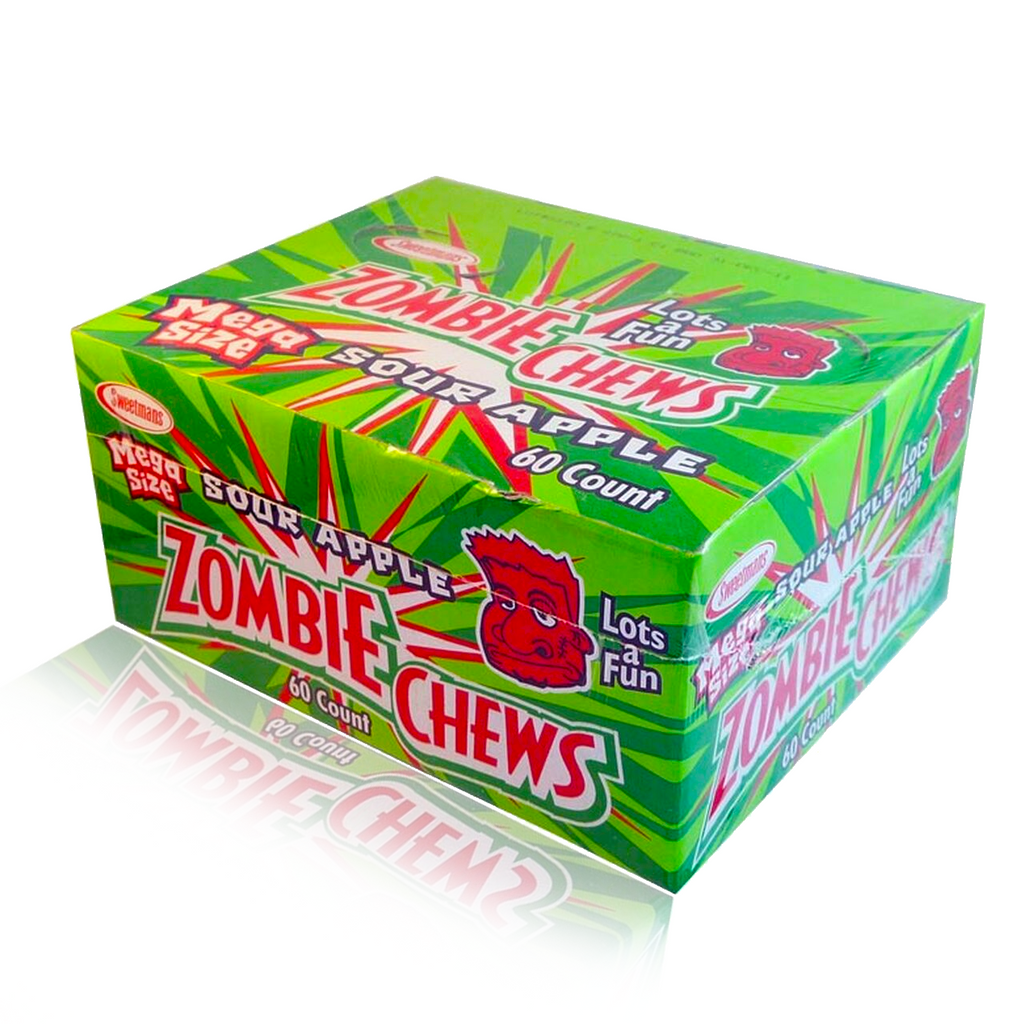 Zombie Chew Sour Apple 60 Count Box