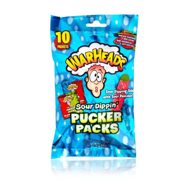 Warheads Sour Pucker Pack Peg Bag
