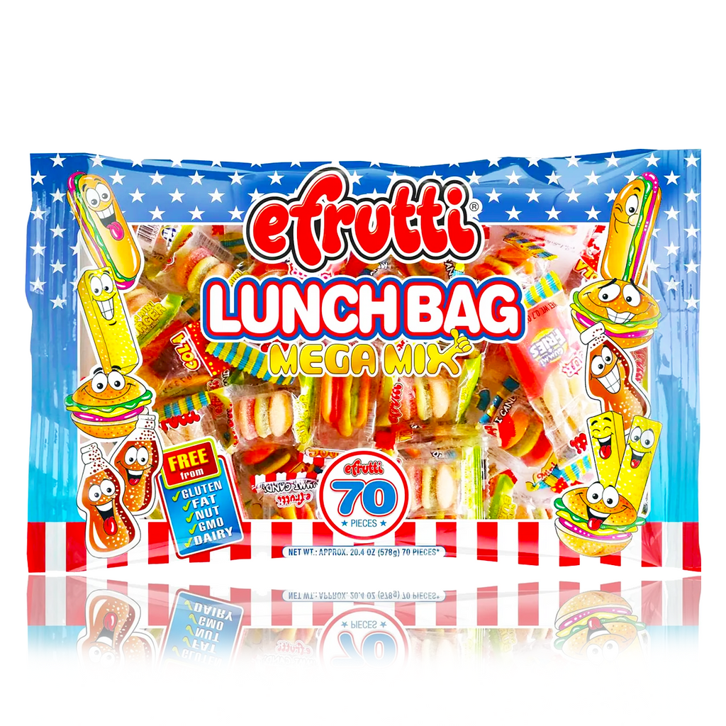 Efrutti Lunch Bag Mega Mix 70 Count 578g